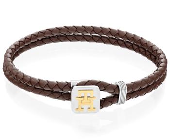 Tommy Hilfiger Slušivý kožený náramek Monogram 2790532