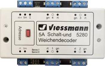 Viessmann 5280 Multiprotokolový spínací a výhybkový dekodér