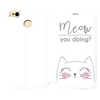 Flipové pouzdro na mobil Xiaomi Redmi 4X - M098P Meow you doing? (5903226066162)