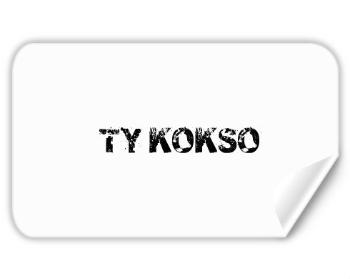 Samolepky obdelník Ty kokso