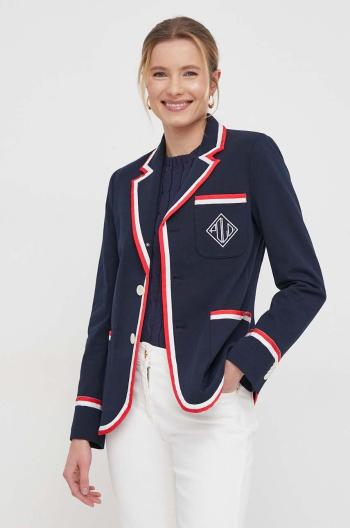 Bavlněné sako Polo Ralph Lauren tmavomodrá barva, 211924289