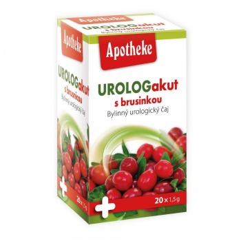 Apotheke Urologakut s brusinkou čaj 20 x 1.5 g