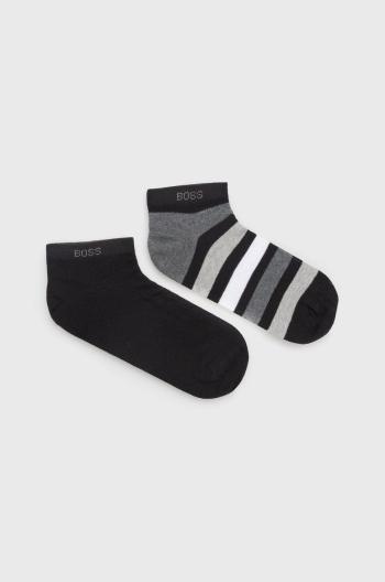 Ponožky BOSS ( 2-pak) pánské, černá barva