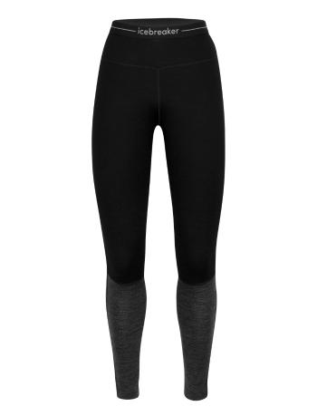 dámské spodky ICEBREAKER Wmns ZoneKnit™ 260 Leggings, Black/Jet HTHR/Cb velikost: L