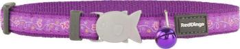 Obojek RD  cat BUTTERFLY purple - 1,2/20-32cm