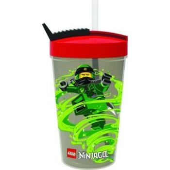 LEGO Ninjago Classic láhev s brčkem červená