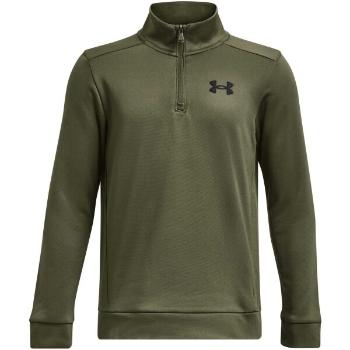 Under Armour ARMOUR FLEECE 1/4 ZIP Chlapecká mikina, khaki, velikost