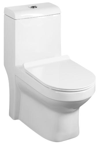 SAPHO HUBERT WC kombi, spodní/zadní odpad, bílá PB304