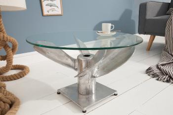 Konferenční stolek HEKA podnož Dekorhome Stříbrná