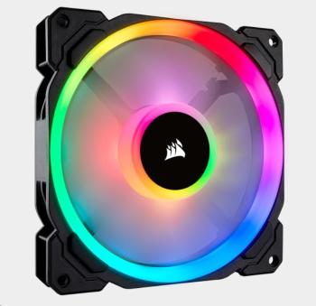 CORSAIR ventilátor LL Series, LL140 RGB, 140mm Dual Light Loop RGB LED PWM Fan, Single Pack