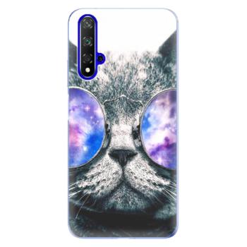 Odolné silikonové pouzdro iSaprio - Galaxy Cat - Huawei Honor 20