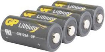 Lithiová fotobaterie CR-123A GP Batteries CR123A, 1400 mAh, 3 V, 4 ks