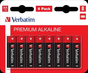 VERBATIM Alkalické baterie AA, 8 PACK, LR6