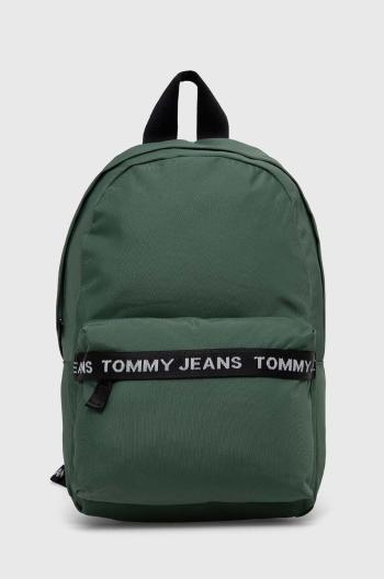 Batoh Tommy Jeans pánský, zelená barva, velký, s potiskem