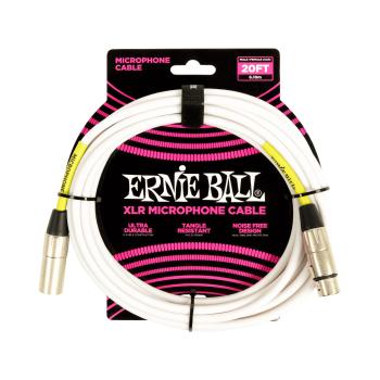 Ernie Ball 20' XLR Cable White