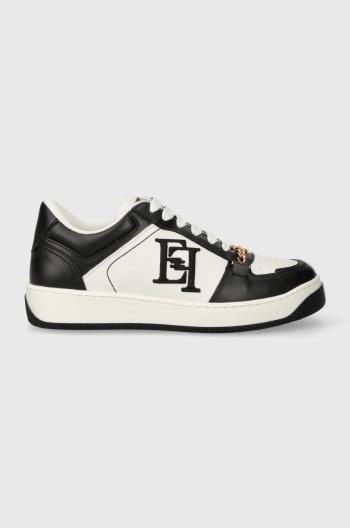 Kožené sneakers boty Elisabetta Franchi černá barva, SA54G41E2