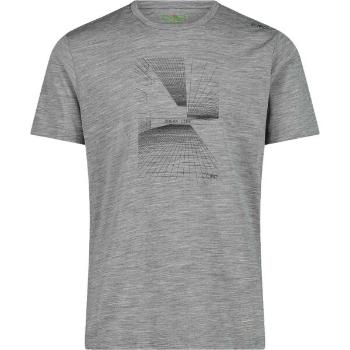 CMP T-SHIRT Pánské triko s krátkým rukávem, šedá, velikost XXXXL