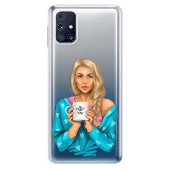 Odolné silikonové pouzdro iSaprio - Coffe Now - Blond - Samsung Galaxy M31s