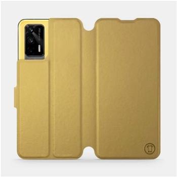Flipové pouzdro na mobil Realme GT 5G v provedení  Gold&Orange s oranžovým vnitřkem (5903516667000)