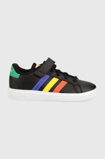 Dětské sneakers boty adidas GRAND COURT 2. EL černá barva