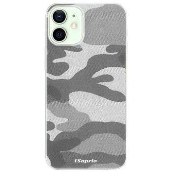 iSaprio Gray Camuflage 02 pro iPhone 12 (graycam02-TPU3-i12)