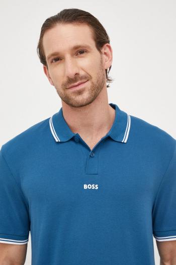 Bavlněné polo tričko BOSS Boss Casual s potiskem