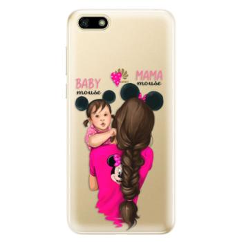 Odolné silikonové pouzdro iSaprio - Mama Mouse Brunette and Girl - Huawei Y5 2018