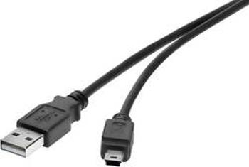 USB 2.0 kabel Renkforce RF-4455804, 15.00 cm, černá