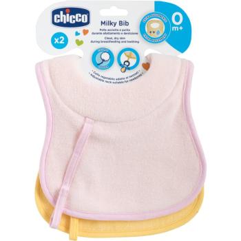 Chicco Bibs bryndák pro kojence 0m+ Girl 2 ks