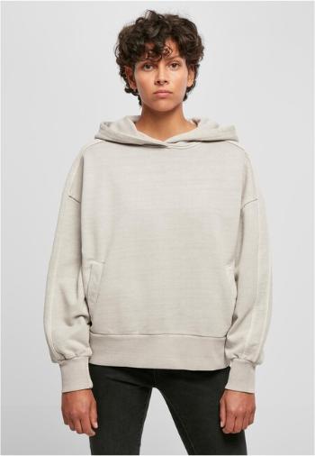 Urban Classics Ladies Heavy Terry Garment Dye Hoody warmgrey - S