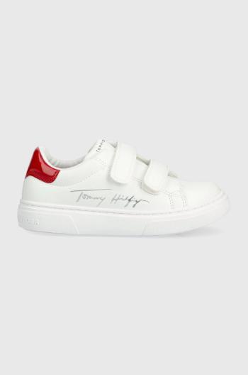 Dětské sneakers boty Tommy Hilfiger bílá barva