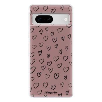 Odolné silikonové pouzdro iSaprio - Heart Dark - Google Pixel 7 5G