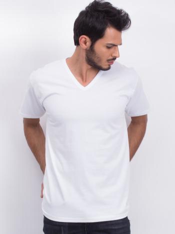 PÁNSKÉ BÍLÉ TRIČKO BR-TS-1007.24P-WHITE Velikost: 2XL