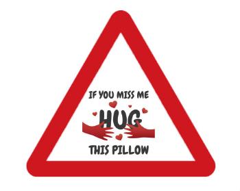 Samolepky pozor - 5ks Hug this pillow