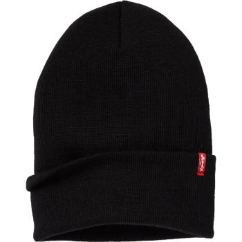 Levi's SLOUCHY RED TAB BEANIE Pánská zimní čepice, černá, velikost UNI