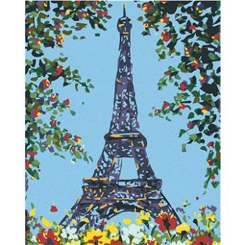 Malování podle čísel - Květinová Eiffelova věž (HRAbz33184nad)