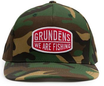 Grundéns kšiltovka we are fishing camo trucker camo