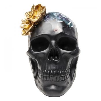 Sada 2 ks – Dekorativní předmět Flower Skull 22 cm