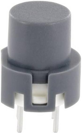 Impulzní tlačítko TRU COMPONENTS TC-D6GR, 35 V/DC, 0.01 A, šedá, 1 ks