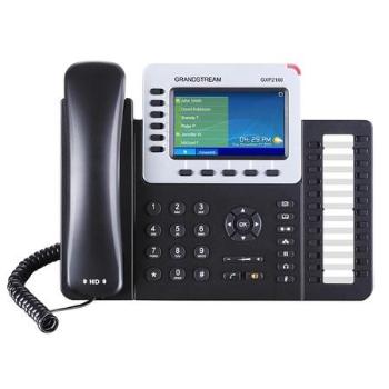 Telefon Grandstream GXP-2160 VoIP telefon - 6x SIP účet, HD audio, 2x LAN 10/100/1000 port, PoE, konference, BT, GXP2160