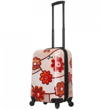 Mia Toro M1355/3-S Ricci Wood Mozaic Flowers palubní kufr TSA 55 cm 39-49 l