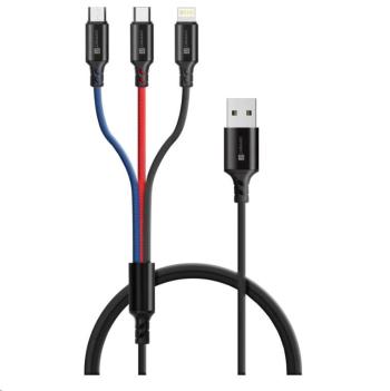 CONNECT IT Wirez 3in1 USB-C & Micro USB & Lightning, 1, 2 m