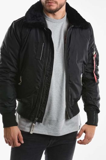 Bomber bunda Alpha Industries Injector III 143104 03 černá barva, přechodná