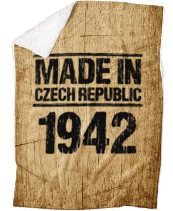 Deka Made In (rok: 1942, Podšití beránkem: ANO)