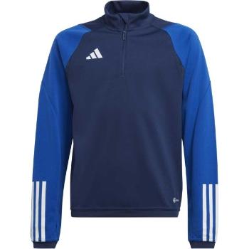 adidas TIRO 23 TOP Juniorská fotbalová mikina, tmavě modrá, velikost