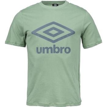 Umbro LARGE COTTON LOGO TEE Pánské triko, světle zelená, velikost S