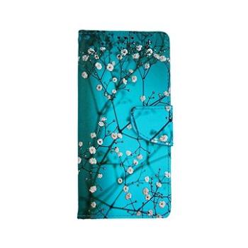 TopQ Realme 7 knížkové Modré s květy 55112 (Sun-55112)