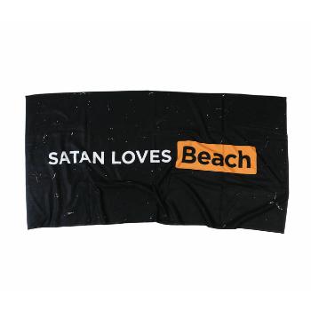 ručník (osuška) HOLY BLVK - SATAN LOVES BEACH - HB020