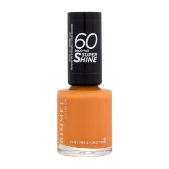 Rimmel London 60 Seconds Super Shine 8 ml lak na nehty pro ženy 151 Tan Lines & Good Times