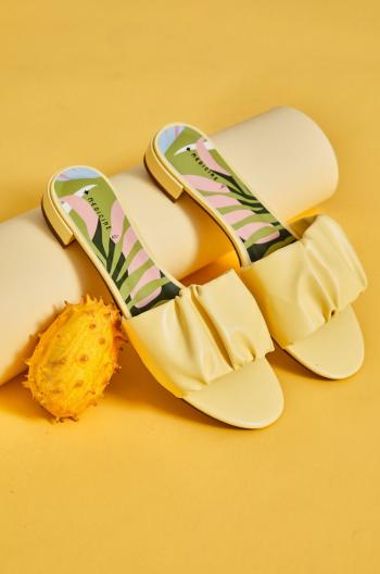 Pantofle Medicine dámské, žlutá barva